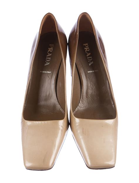 prada square toe pumps